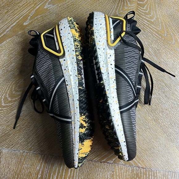 ADIDAS Solarthon Golf Shoes - Core Black / Sonic Fuchsia / Solar Gold 8/5 - Picture 10 of 12